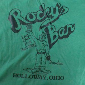 Vintage 90's 'Rocky's Bar' Halloway Ohio Graphic T-shirt
